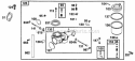 Part Location Diagram of 491602 Briggs and Stratton Carburetor